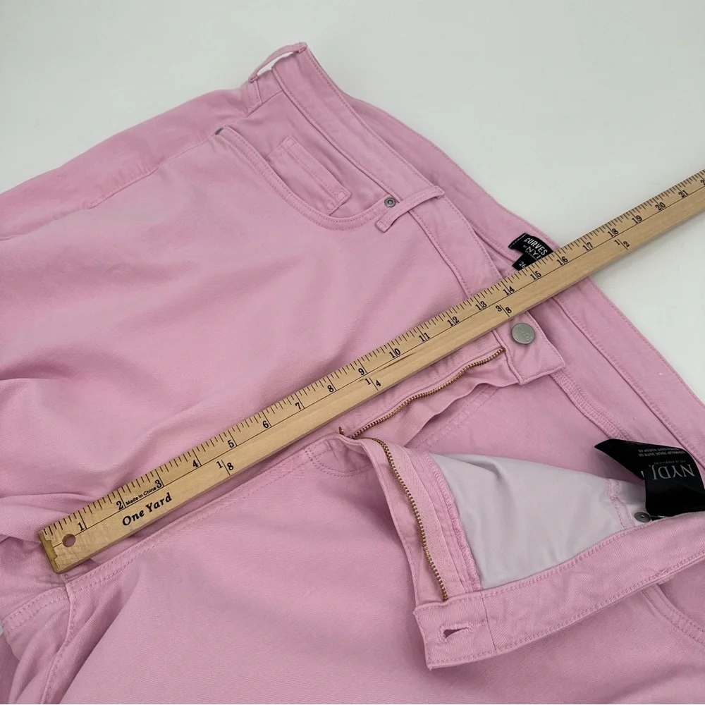 NYDJ JEANS Curves 360 Women’s 26 Pink Slim Straight Ankle Stretch CFOZ2637